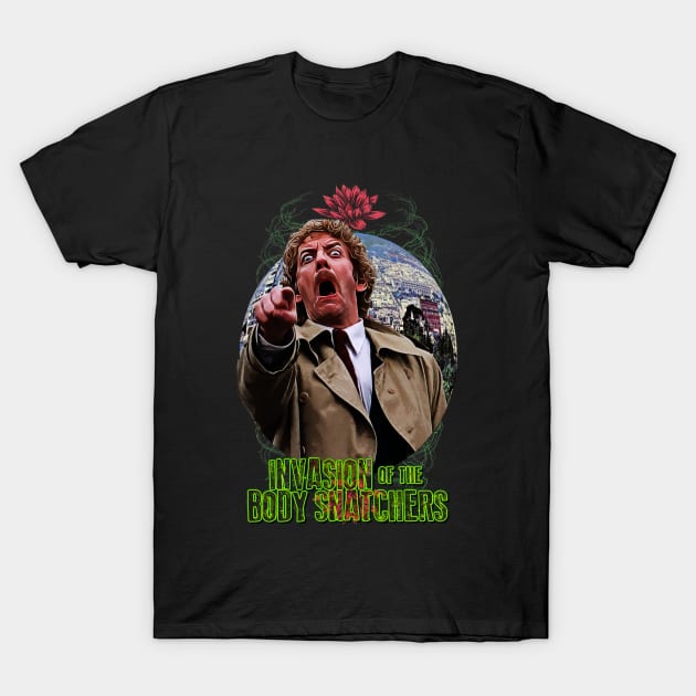 Cult Horror Film Design Invasion Of The Body Snatchers T-Shirt by HellwoodOutfitters